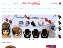 Tablet Screenshot of alicebeauty.com